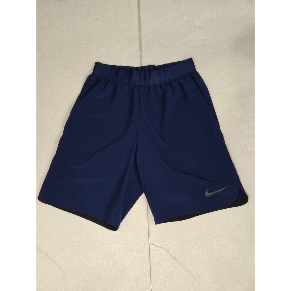 Nike Men's Training Shorts Blue Small‎ Swoosh Logo Athletic Running Gym